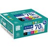 リサイクルインクカートリッジ EPSON IC6CL70L 6色BOX品 エコリカ