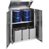 一斗缶保管庫 ステンレスタイプ(一斗缶・ペール缶兼用タイプ・固定式) サカエ