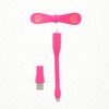 スマートフォン(汎用)【Lucy】microUSB/USB対応/にこにこハート扇風機 軽量 LEPLUS