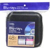 Blu-ray&CD&DVD対応ブックタイプケース セミハードタイプ 48枚収納 オーム電機