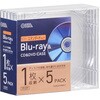 Blu-ray&CD&DVDケース 厚み10mmスタンダードタイプ 1枚収納 オーム電機
