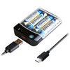 電池充電器 USB1ポート1A C 50cm 単3×4 カシムラ