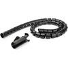 ケーブルまとめ スパイラルチューブ 2.5m 直径45mm ケーブル挿入具付属 StarTech.com