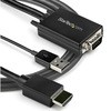 VGA2HDMM2M VGA - HDMI �ϊ��A�_�v�^�P�[�u�� 2m USB�I�[�f�B�I�Ή� 1920x1080 �A�i���ORGB����HDMI�ɕϊ� StarTech.com 54038706