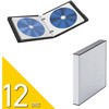 Blu-ray/DVD/CD対応クリアケース/12枚収納 エレコム