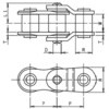 長寿命産業機械用シールチェーン用 オフセットリンク RK TAKASAGO CHAIN