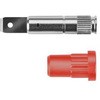 Schutzinger 2 mmテストプラグ/ソケット 真鍮 30.5mm 赤 Schutzinger