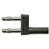 Schutzinger バナナプラグ -ジャック， 4mm プラグ， 黒 KURZ 8454 / 11-4 IG MB / Ni / SW Schutzinger