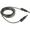 Hirschmann Test & Measurement テストリード線 60V dc， 黒， 2m(973647100) Hirschmann Test & Measurement
