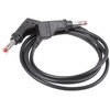 マルチコンタクト テストリード線 600V， 黒， 1m(66.9407-100-21) MULTI-CONTACT