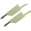 Hirschmann Test & Measurement テストリード線 30 V ac， 60 V dc， 白， 1m Hirschmann Test & Measurement