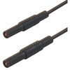 Hirschmann Test & Measurement テストリード線 1000V ac/dc， 黒， 1m(934174100) Hirschmann Test & Measurement