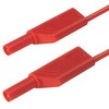 Hirschmann Test & Measurement テストリード線 1000V ac/dc， 赤， 1m(934195101) Hirschmann Test & Measurement