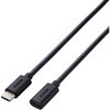 タイプC延長ケーブル PD 60W 【Windows 11 10 macOS パソコン MacBook iPhone Android 対応】 エレコム