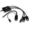 HDMI /DisplayPort /Mini DisplayPort - HDMI 変換アダプタケーブル 2m StarTech.com