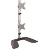 モニタースタンド/置き型/2画面(上下)/最大27インチまたは34インチワイド/耐荷重各8kg/VESA対応/高さ調整可能/ブラック & シルバー/自立式 PC パソコン ディスプレイアーム StarTech.com