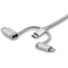 LTCUB2MGR USB�ڑ��}���`�[�d�P�[�u�� Lightning/USB Type-C/Micro-USB�Ή� StarTech.com 54874147