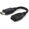 ハイスピードHDMI 延長ケーブル/15cm/HDMI 2.0/イーサネット対応/4K60Hz/HDMI オス - HDMI メス StarTech.com