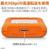 LAC301558 HDD (�n�[�h�f�B�X�N) �O�t�� �|�[�^�u�� LaCie Rugged Mini IP67 �h�� �h�o �ϏՌ� 2�N�ۏ� LaCie(���V�[) 54928799