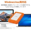 LAC301558 HDD (�n�[�h�f�B�X�N) �O�t�� �|�[�^�u�� LaCie Rugged Mini IP67 �h�� �h�o �ϏՌ� 2�N�ۏ� LaCie(���V�[) 54928799
