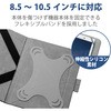 TB-10HBGLBK タブレット汎用ブックタイプケース/ハンドベルト/ソフトレザー/8.5～10.5inch エレコム 54930488