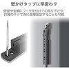 T-KF01-2630BK 電源タップ 延長コード 6個口 2P 3P接続可能 幅広 固定用フック穴付 ほこり防止シャッター 雷ガード エレコム 54931084