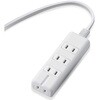 電源タップ 延長コード 4個口 2P 3P対応×1個口 マグネット 雷ガード ほこり防止シャッター コンセント エレコム