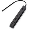 T-KM01-2630BK 電源タップ 延長コード 6個口 (2P×5 3P対応×1) 雷ガード マグネット ほこり防止シャッター コンセント エレコム 54931206