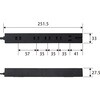T-KM01-2630BK 電源タップ 延長コード 6個口 (2P×5 3P対応×1) 雷ガード マグネット ほこり防止シャッター コンセント エレコム 54931206