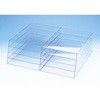 44-8275 A4用ディスプレイ 4段2列(塩ビ製) ササガワ 54996918