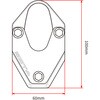 ZE56-6420 サイドスタンドエクステンダー ZETA RACING(ジータレーシング) 55295967