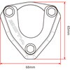 ZE56-6810 サイドスタンドエクステンダー ZETA RACING(ジータレーシング) 55295985