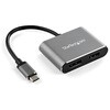 USB-C-DisplayPort/HDMI変換アダプタ 4K/60Hz対応 USB Type-C接続HDMI/ディスプレイポート 2 in 1アダプタ StarTech.com