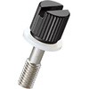 ローレットツマミ Fタイプ/ミクロブラック/PTFE 廣杉計器