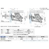 ステンレス鋼製大型ガラス用スライドヒンジ MICROMASTER LAMP(スガツネ)