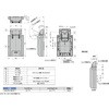 パワーアシストヒンジ(背面付け) HG-PA182-9型 LAMP(スガツネ)