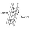 LML1.0-T ルカーノラダー用手摺 長谷川工業 56580046