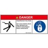 PL警告表示ラベル(ANSI準拠)│電気的な危険：感電│英語(マルチシンボルマーク) SCREENクリエイティブコミュニケーションズ