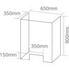 スタンディング卓上パーテーション 900×650×35mm アーテック(学校教材・教育玩具)