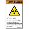 PL警告表示ラベル(ISO/SEMI準拠)│放射から生じる危険：放射性物質/電離放射線│英語(タテ) SCREENクリエイティブコミュニケーションズ