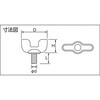 B71-0410 プレス蝶ボルト(ステンレス) TRUSCO 57258976