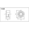 B766-0008 NEWロックナット(スチール) TRUSCO 57261837