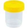 標本容器 60mL フタ黄 1箱 100個入 ナビス(アズワン)