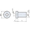 アルミ ブッシュ / L0000-000000B RoHS2対応品 廣杉計器