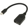AMC-MDPDP Mini DisplayPort - DisplayPort変換ケーブル Mini-DisplayPort⇔DisplayPort ブラック [0.2m] アイネックス