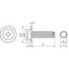 S055-0306 ナベワッシャーヘッド低トルクねじ Bタイプ(スチール) ヘキサゴンパック入り TRUSCO 57588504