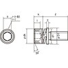 S077-0410 六角穴付組込ボルトP=3(スチール) ヘキサゴンパック入り TRUSCO 57621456
