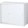 RW4システム収納庫 スチール3枚引戸(2段タイプ) 生興