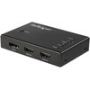 4入力1出力HDMIディスプレイ切替器セレクター 3x HDMI入力ポート/1x DisplayPort入力ポート 4K60Hz対応 StarTech.com
