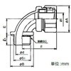 KM90BGL54 SUSケイフレ90°コネクタ 三桂製作所 58004933